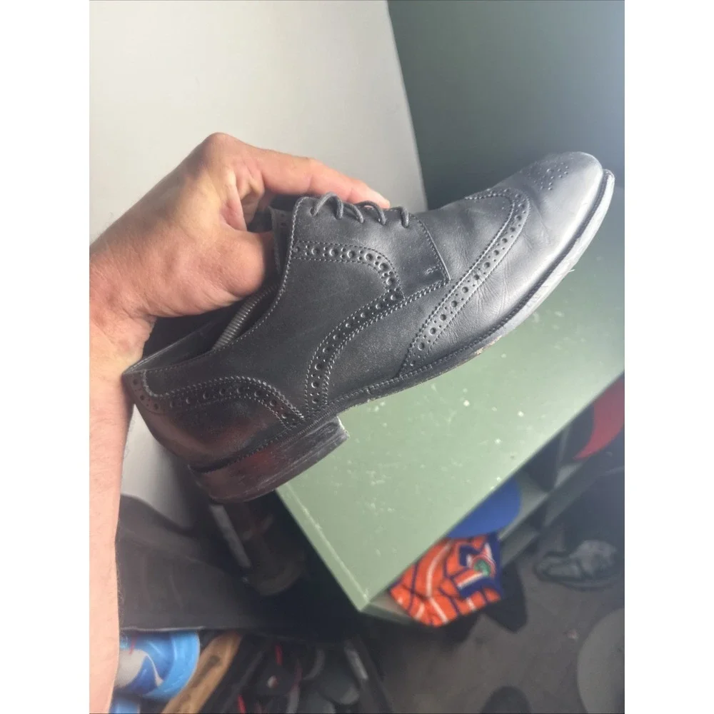 Cole Haan Original Grand OS Signature Wingtip Oxford Black Mens Size 12 M C24117